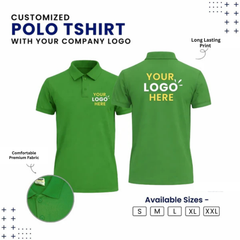 Customized Polo T-Shirt With Your Company Logo | Order Logo Printed Tees | Beunq.in
