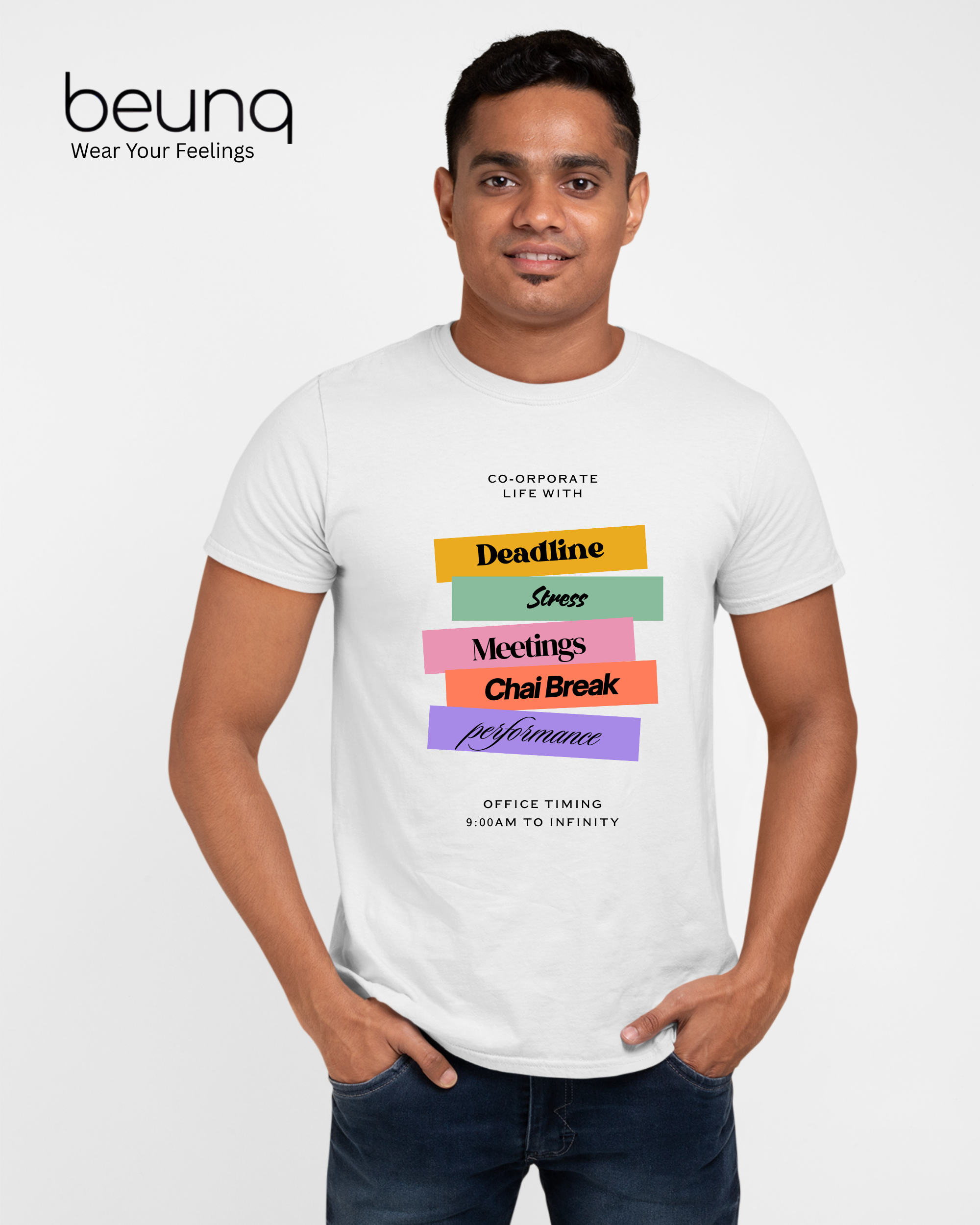 Corporate  Men’s Cotton Graphic Print T-Shirt