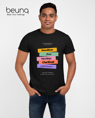 Corporate  Men’s Cotton Graphic Print T-Shirt