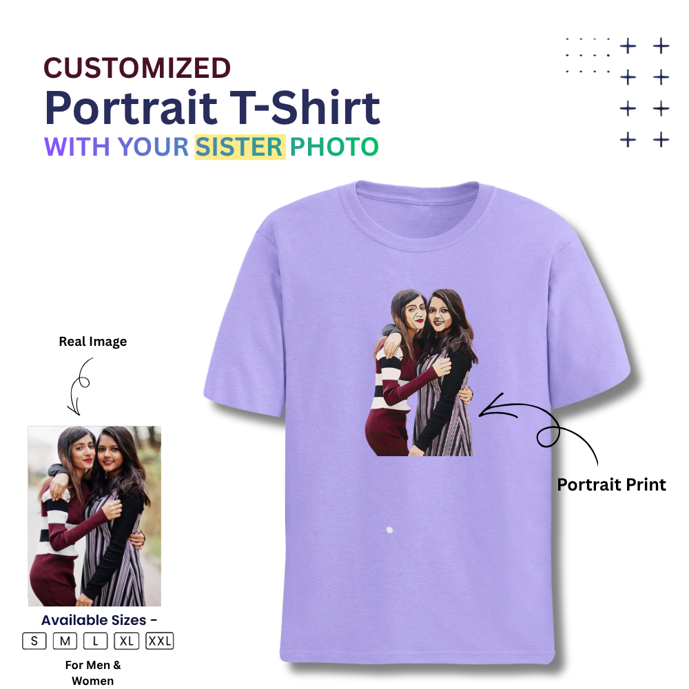 Personalized Photo Print T-Shirt | Premium 200 GSM Fabric | Regular Fit  | Unisex
