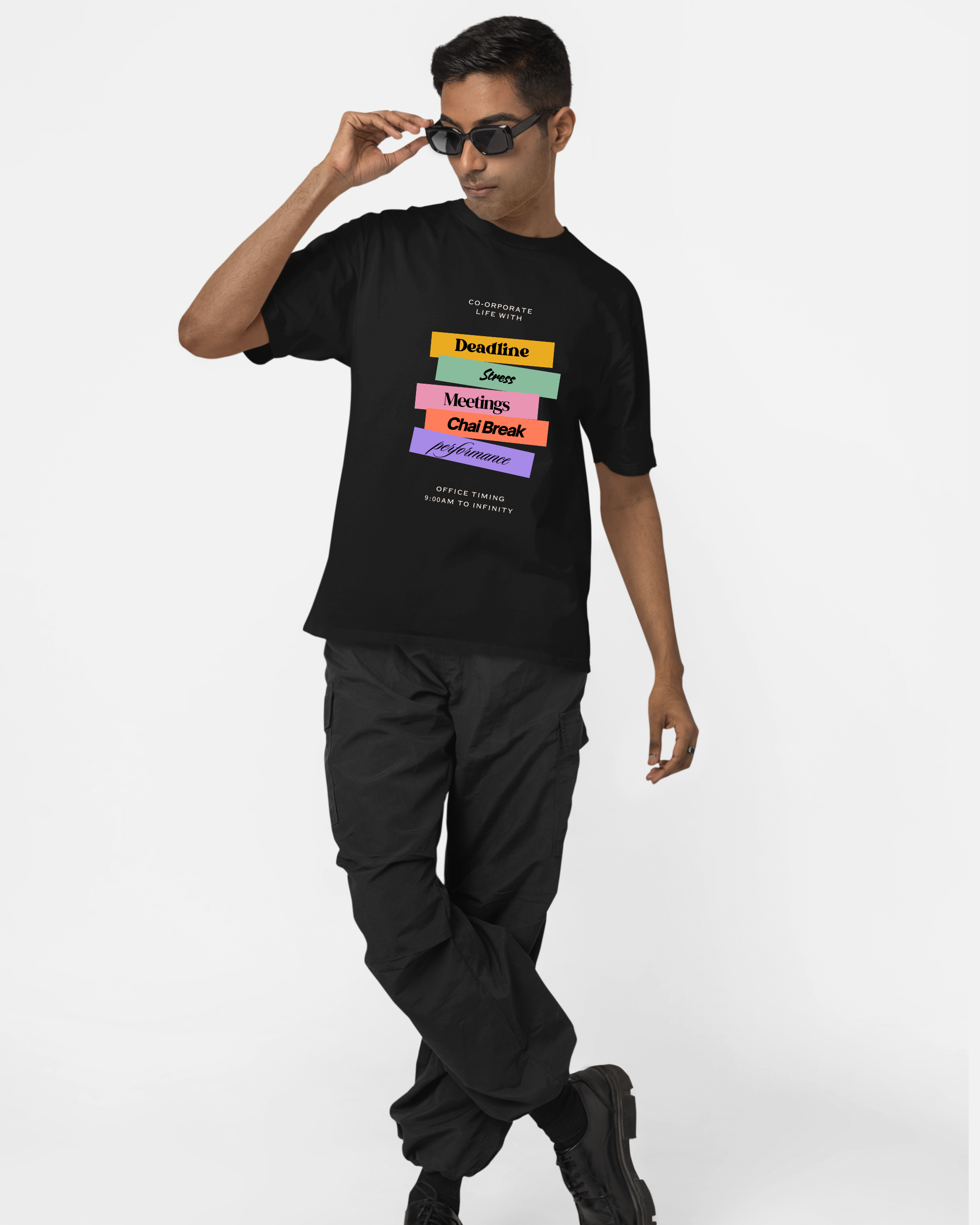 Corporate  Men’s Cotton Graphic Print T-Shirt