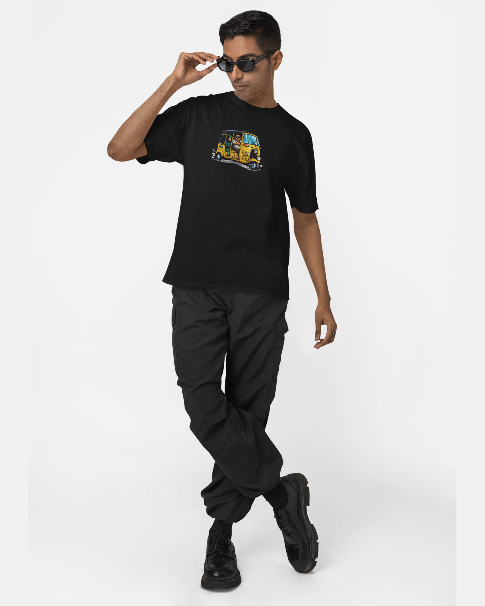 Beunq AutoRickshow Men’s Cotton Graphic Print T-Shirt