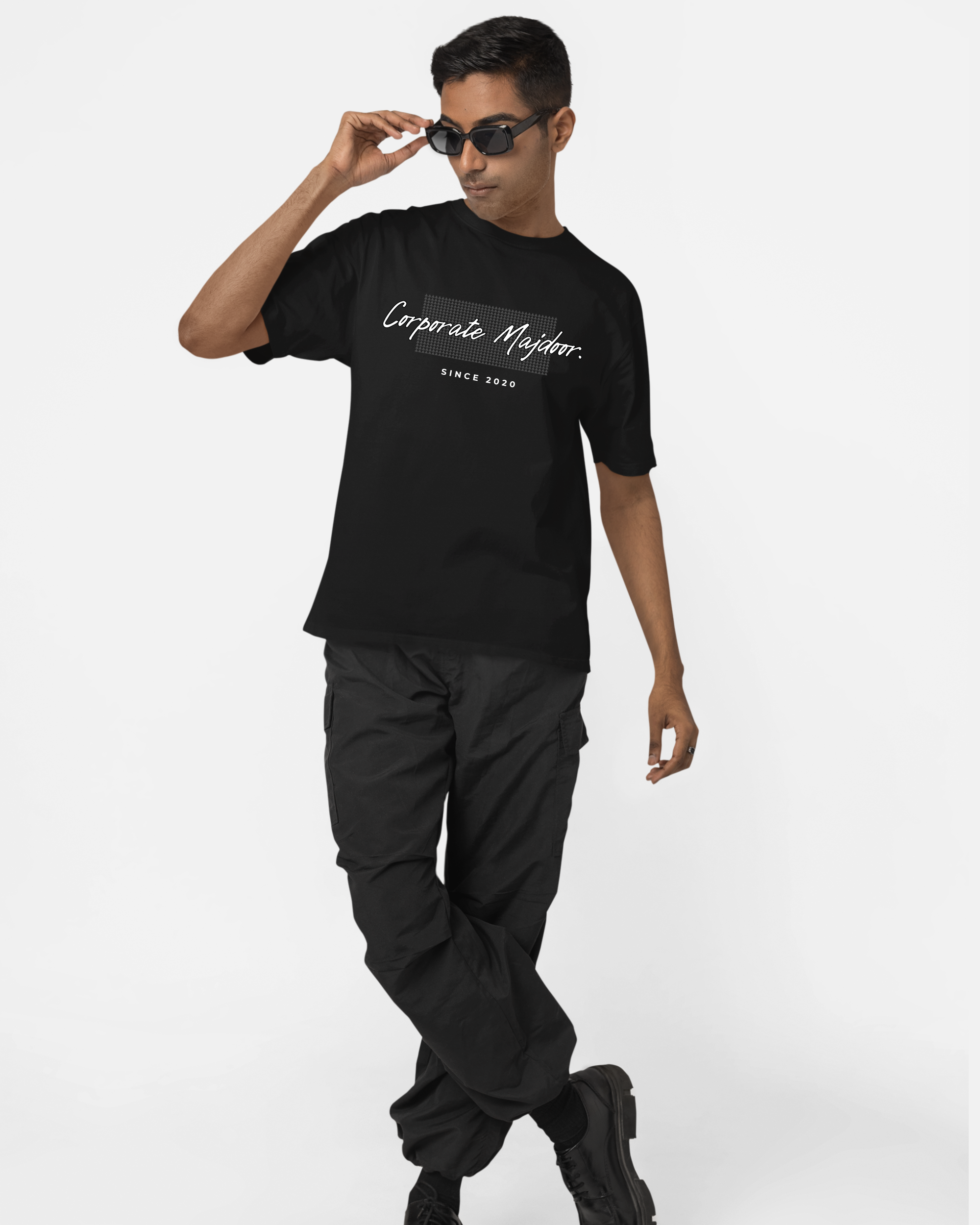 Corporate Majdoor | Cotton Graphic Print T-Shirt