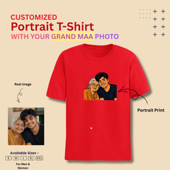 Personalized Photo Print T-Shirt | Premium 200 GSM Fabric | Regular Fit  | Unisex